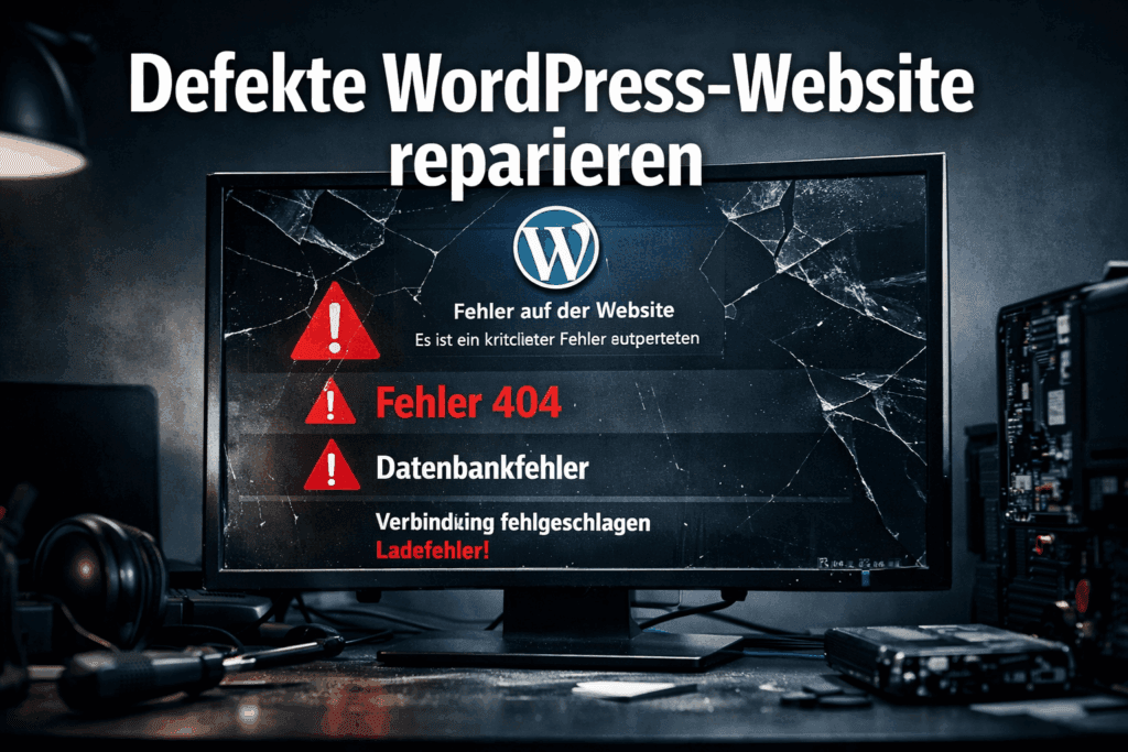 Defekte WordPress-Website reparieren