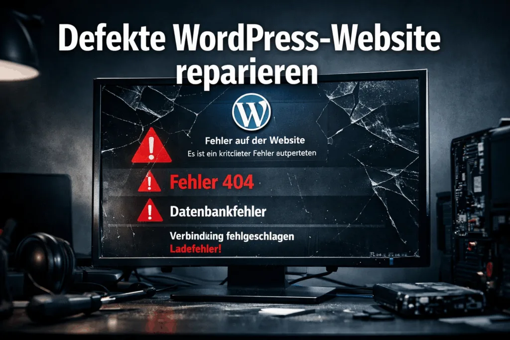 Defekte WordPress-Website reparieren