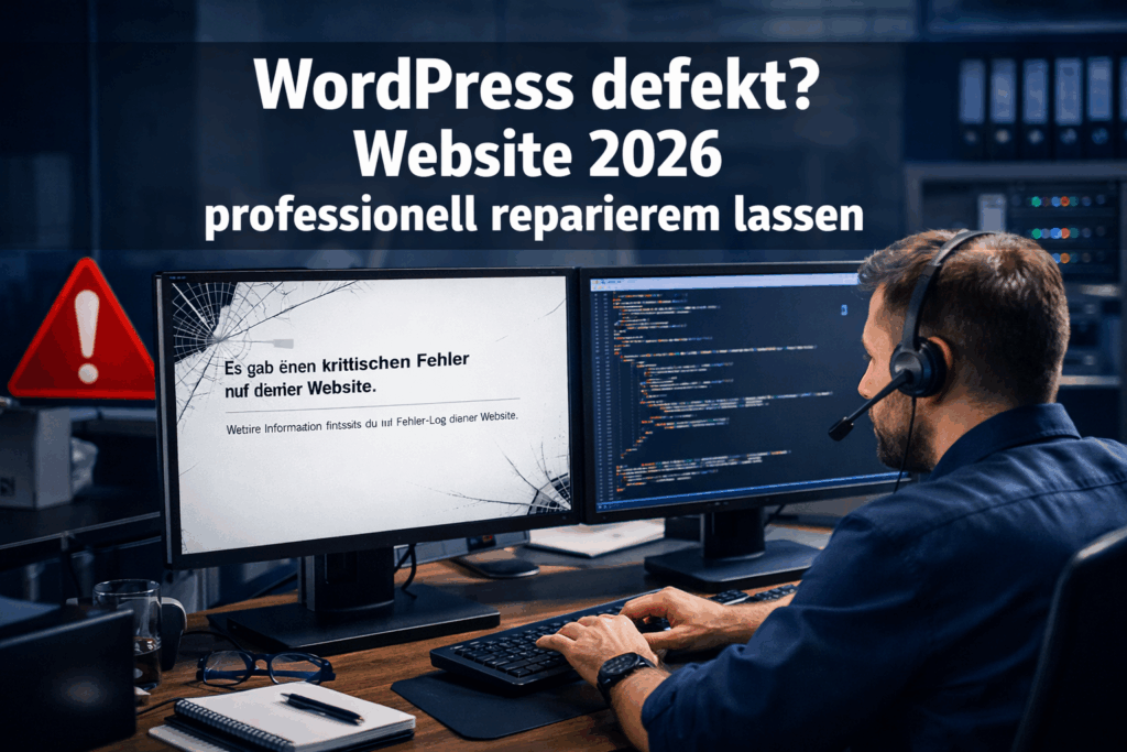 WordPress defekt? So lassen Sie Ihre Website 2026 in Deutschland professionell reparieren