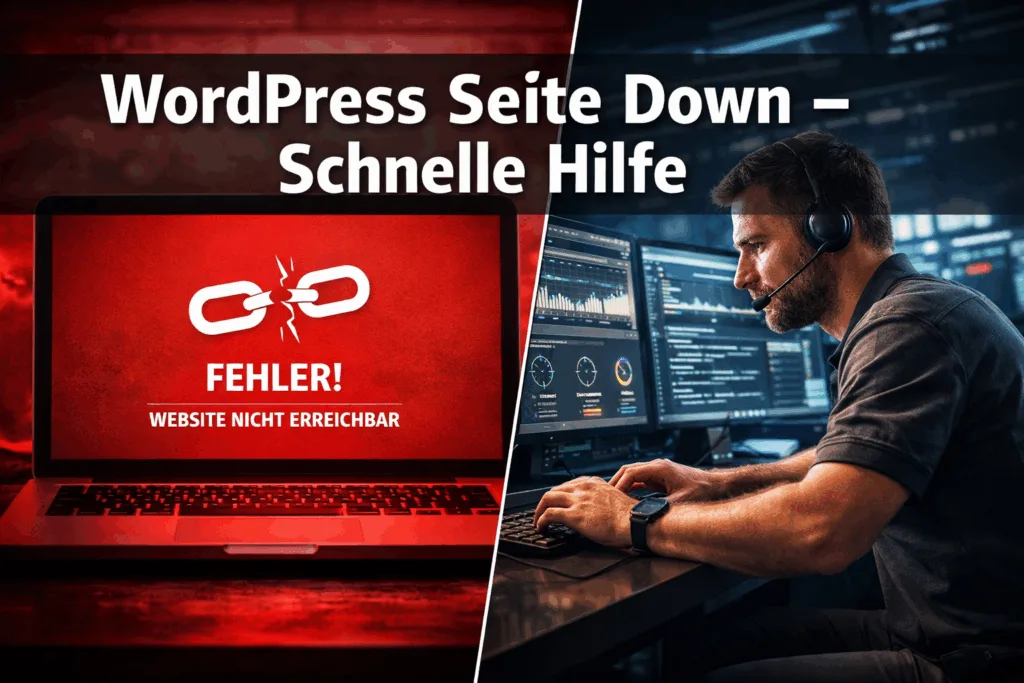 wordpress seite down schnelle hilfe