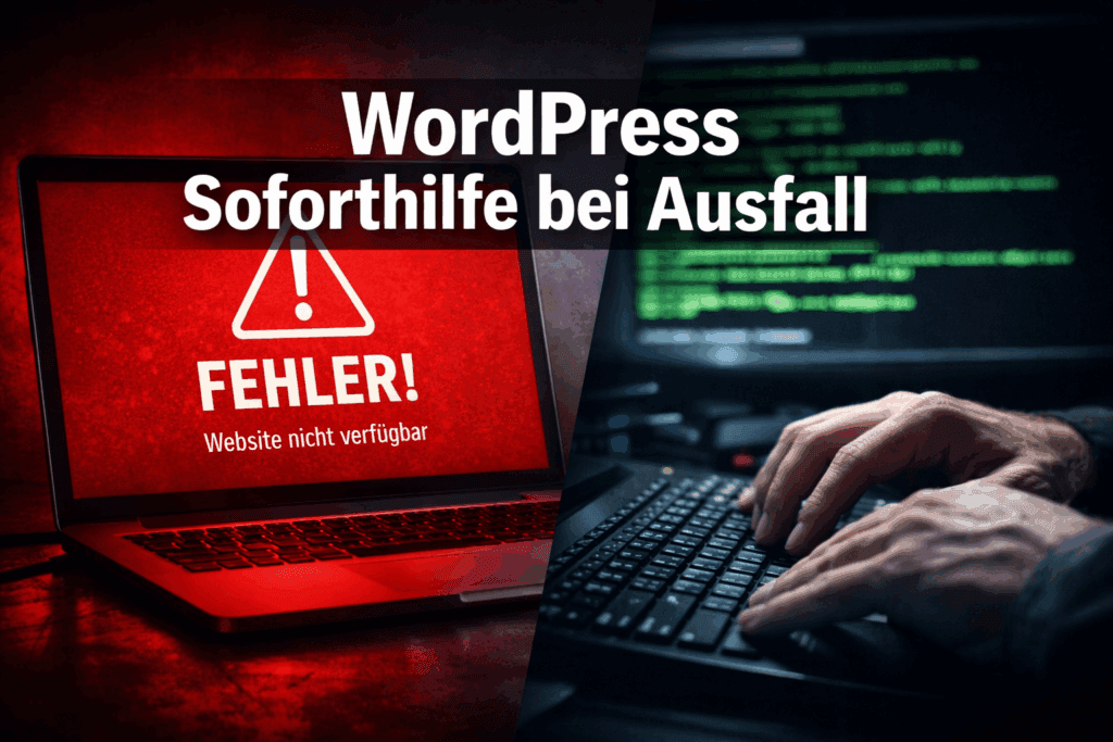 wordpress soforthilfe bei ausfall