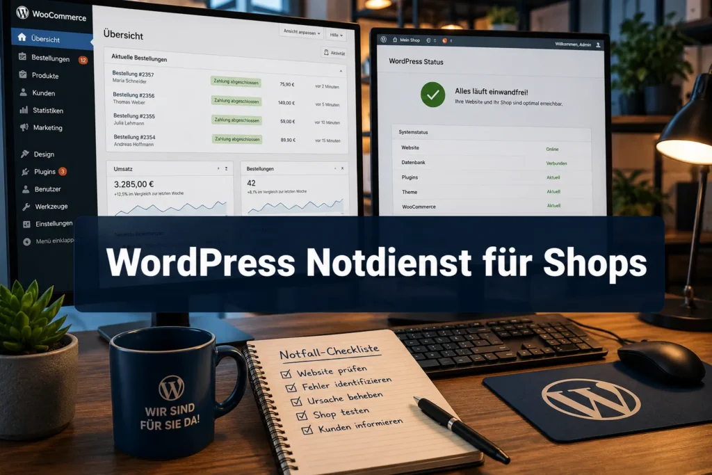 Bester WordPress Notdienst für Shops: Kriterien, Anbieter-Typen und Checkliste für die Auswahl
