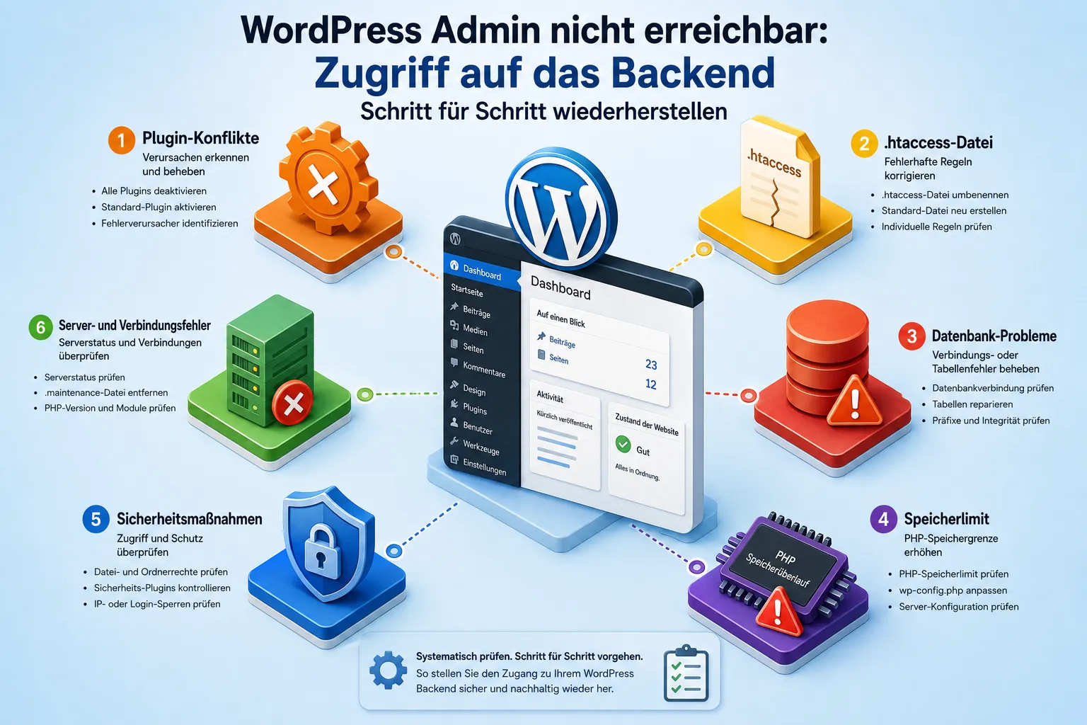 WordPress Admin Login-Seite lädt nicht: Was tun?