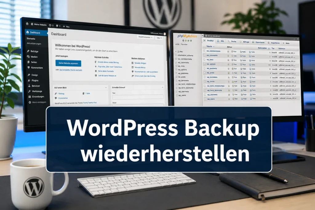 WordPress Backup wiederherstellen: Vollständige Anleitung für Dateien und Datenbank