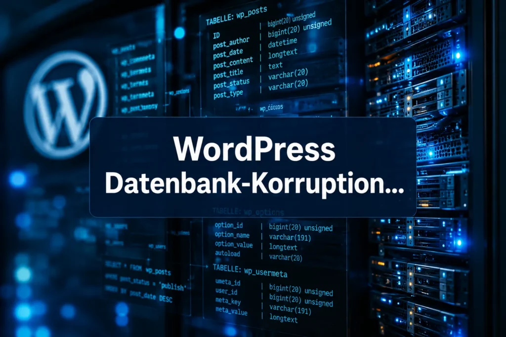 WordPress Datenbank-Korruption reparieren: Wenn wp_posts & Co. nicht mehr funktionieren