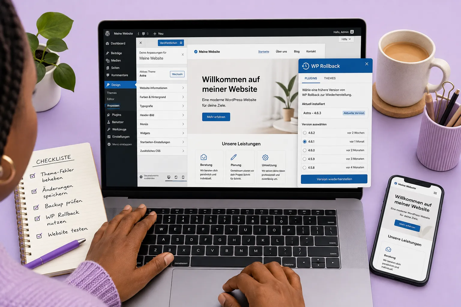 Responsive Design Fehler im WordPress Theme reparieren