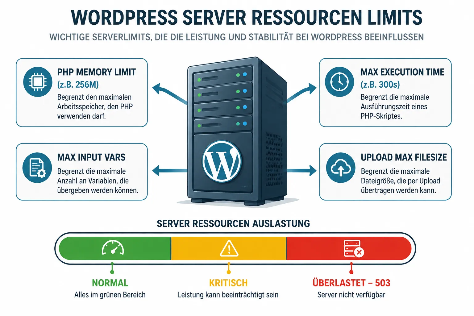 WordPress 503 Fehler Debug Log aktivieren