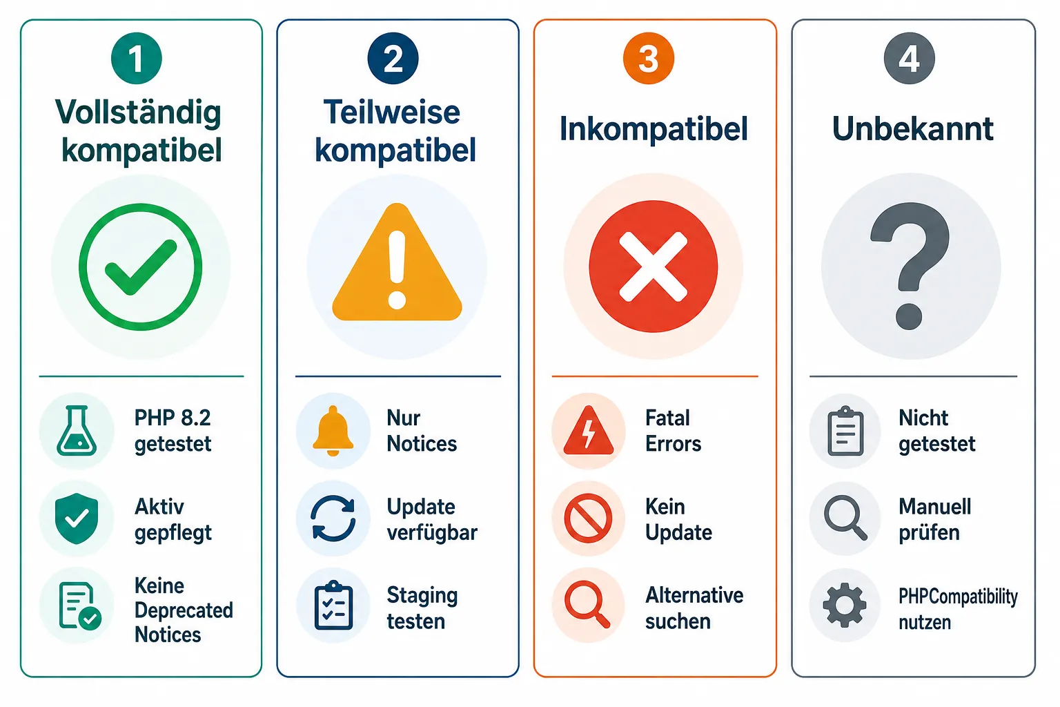 WordPress Rollback auf PHP 7.4 wenn PHP 8 nicht funktioniert