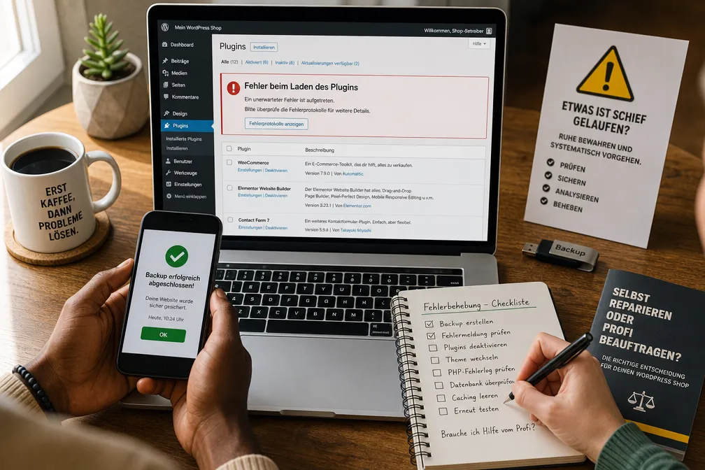 WordPress Shop Reparatur Notfall-Service: Was kostet das?
