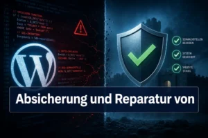 Absicherung und Reparatur von KI-generierten WordPress-Webseiten mit Sicherheitslücken