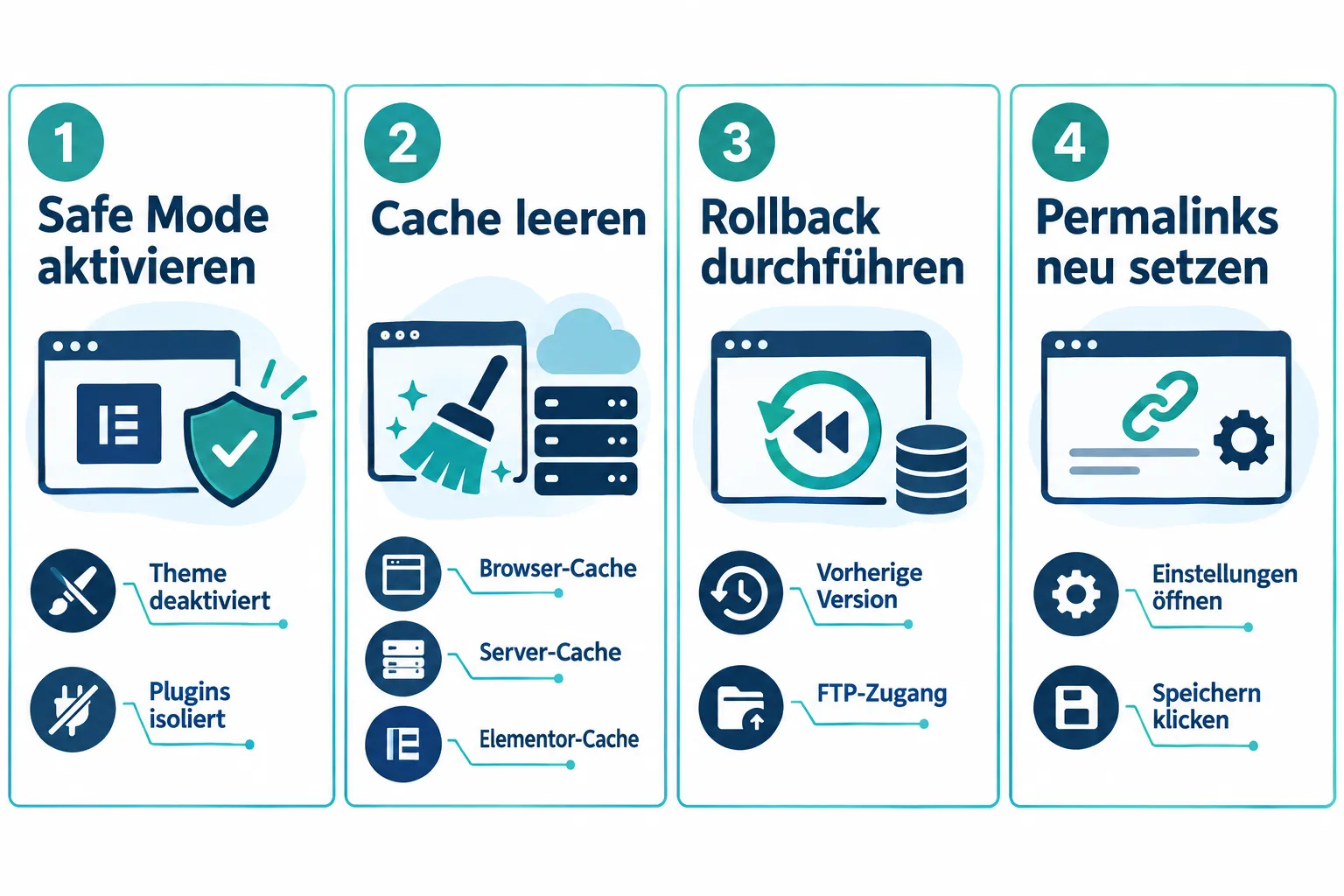 Elementor Safe Mode und Recovery Mode: Wann und wie nutzen?