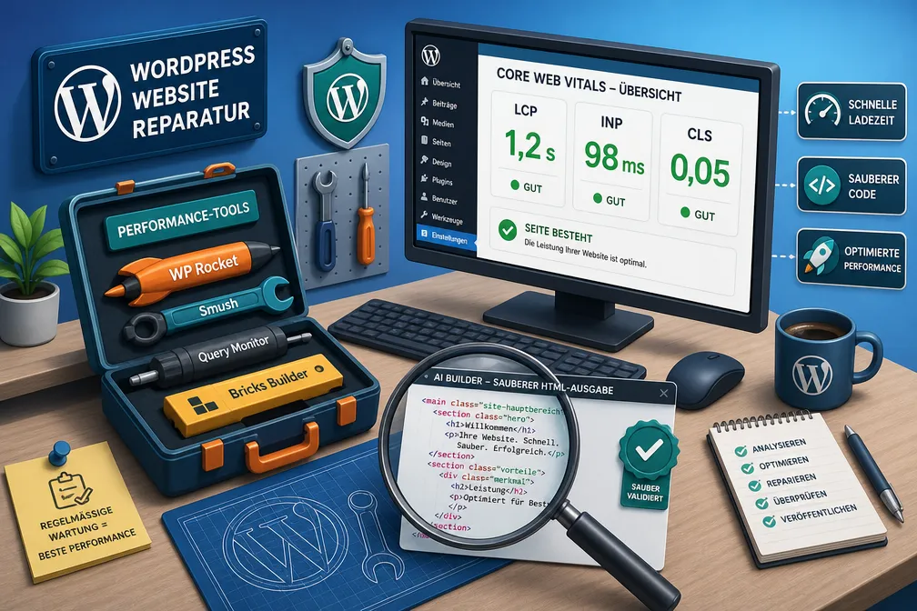 Kann ich meine bestehende langsame AI-WordPress-Seite reparieren?