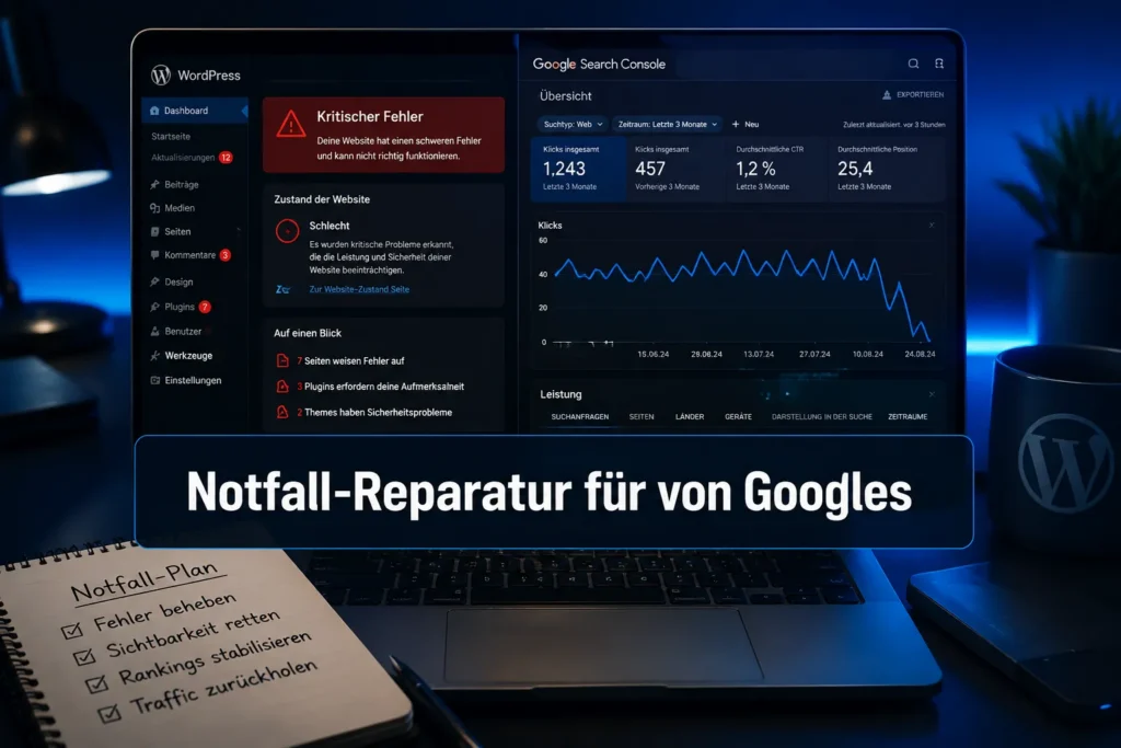 Notfall-Reparatur für von Googles August-2026-Spam-Update betroffene WordPress- und Shop-Seiten