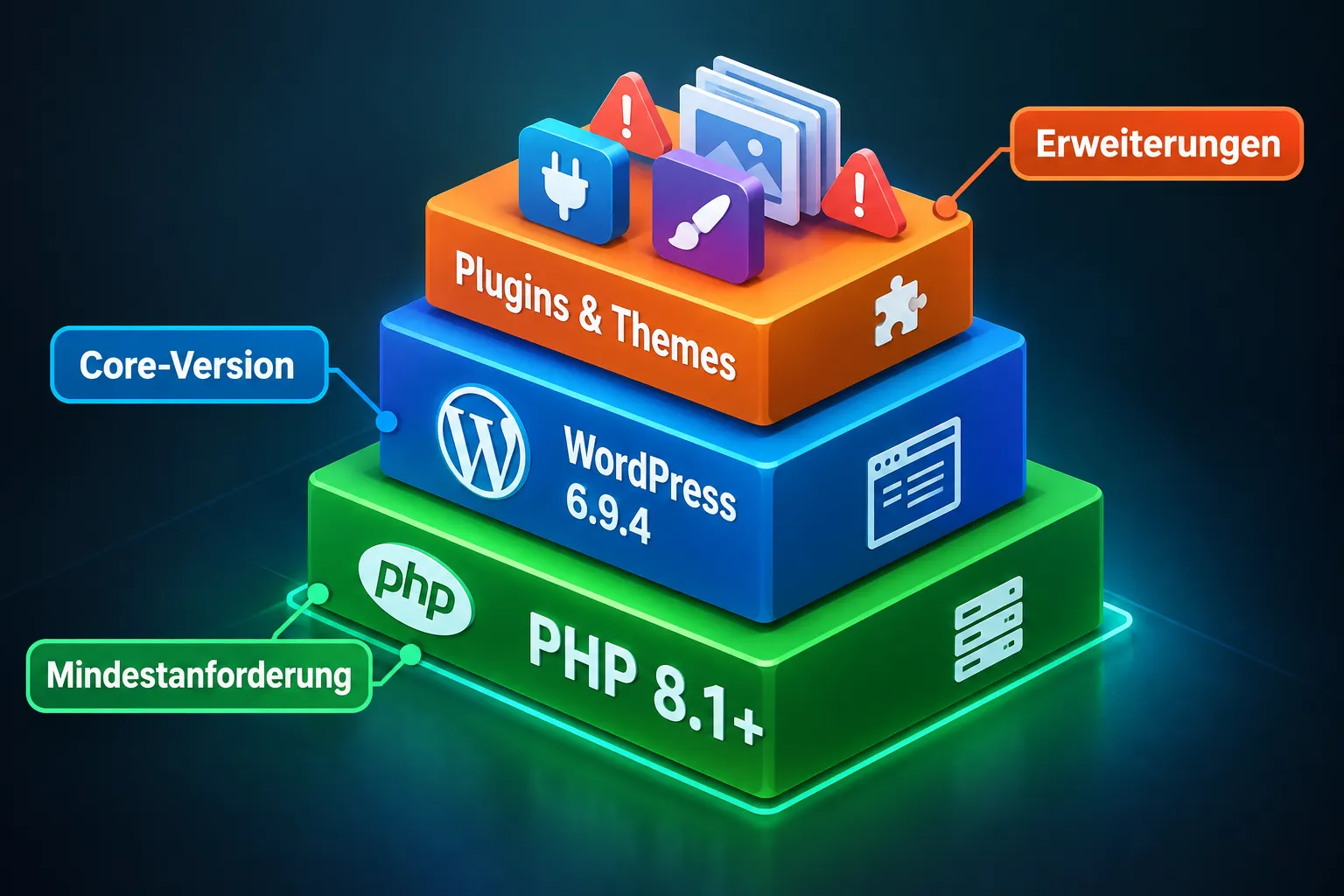 PHP-Versionsanforderungen für WordPress 6.9.4