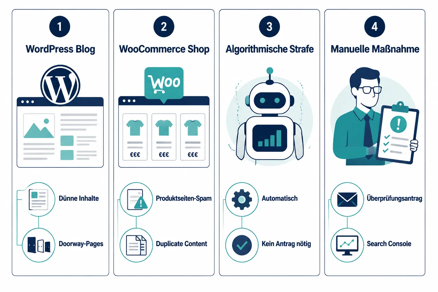 WordPress vs. WooCommerce-Shop: Unterschiede bei der Erholung nach dem Spam-Update