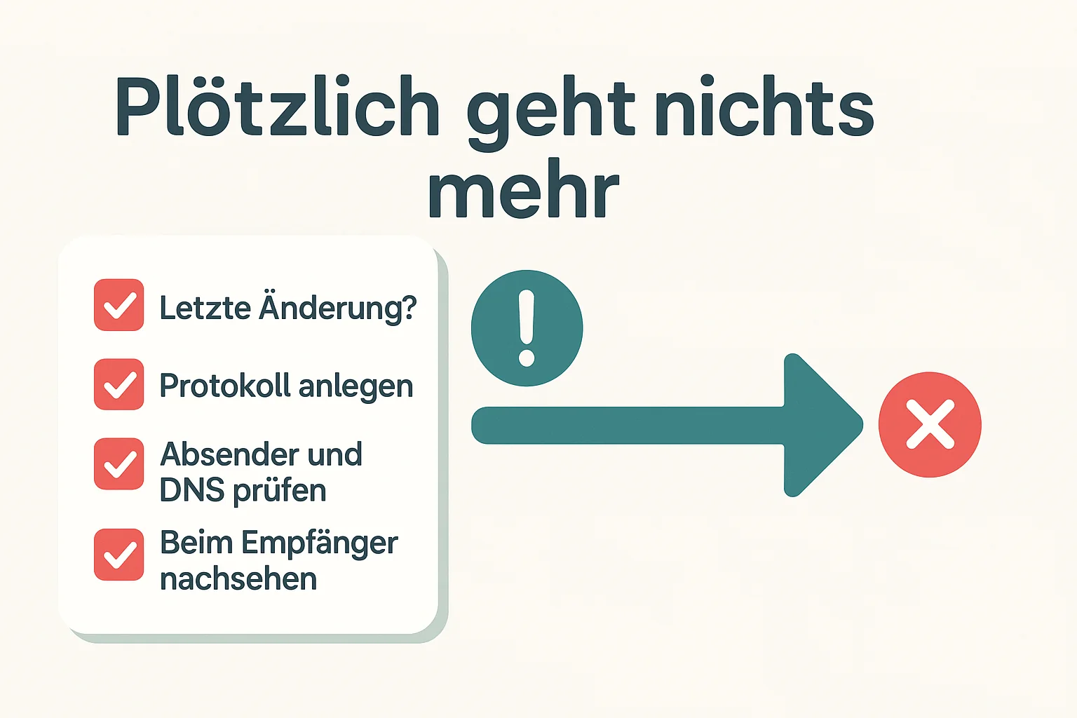 E-Mails verschicken geht plötzlich nicht mehr: was zuerst zu tun ist