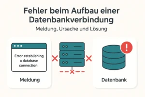 Fehler beim Aufbau einer Datenbankverbindung in WordPress: was die Meldung bedeutet und wie Sie Webserver und Domain prüfen