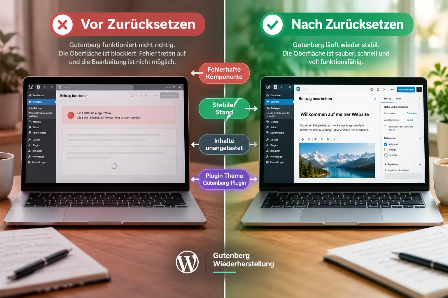 Häufige Fehler beim Beheben von Gutenberg-Problemen