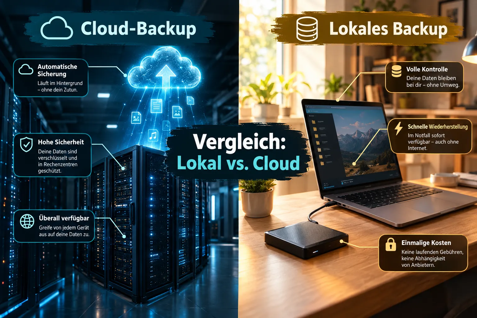 Lokales Backup vs. Cloud-Speicher, was ist besser fĂŒr WordPress?