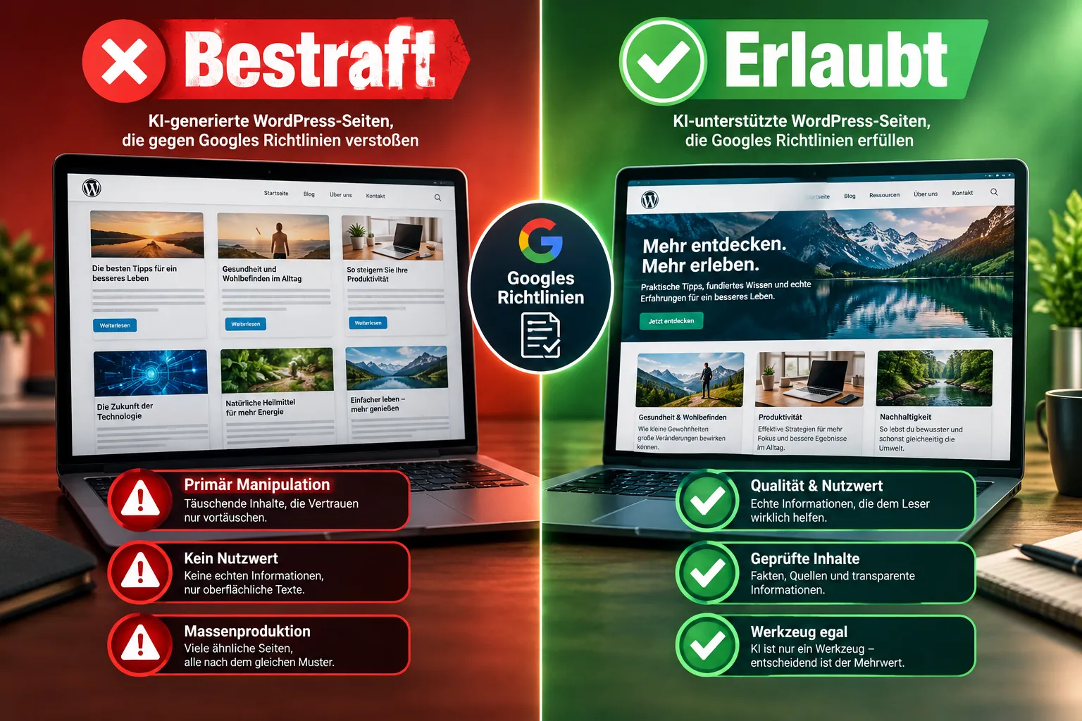 Warum werden KI-Artikel nicht indexiert?