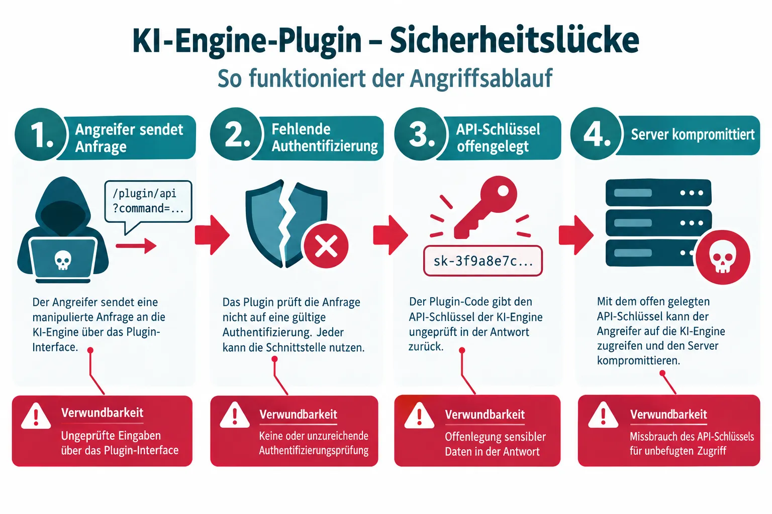 Was ist die Sicherheitslücke im AI-Engine-Plugin genau?