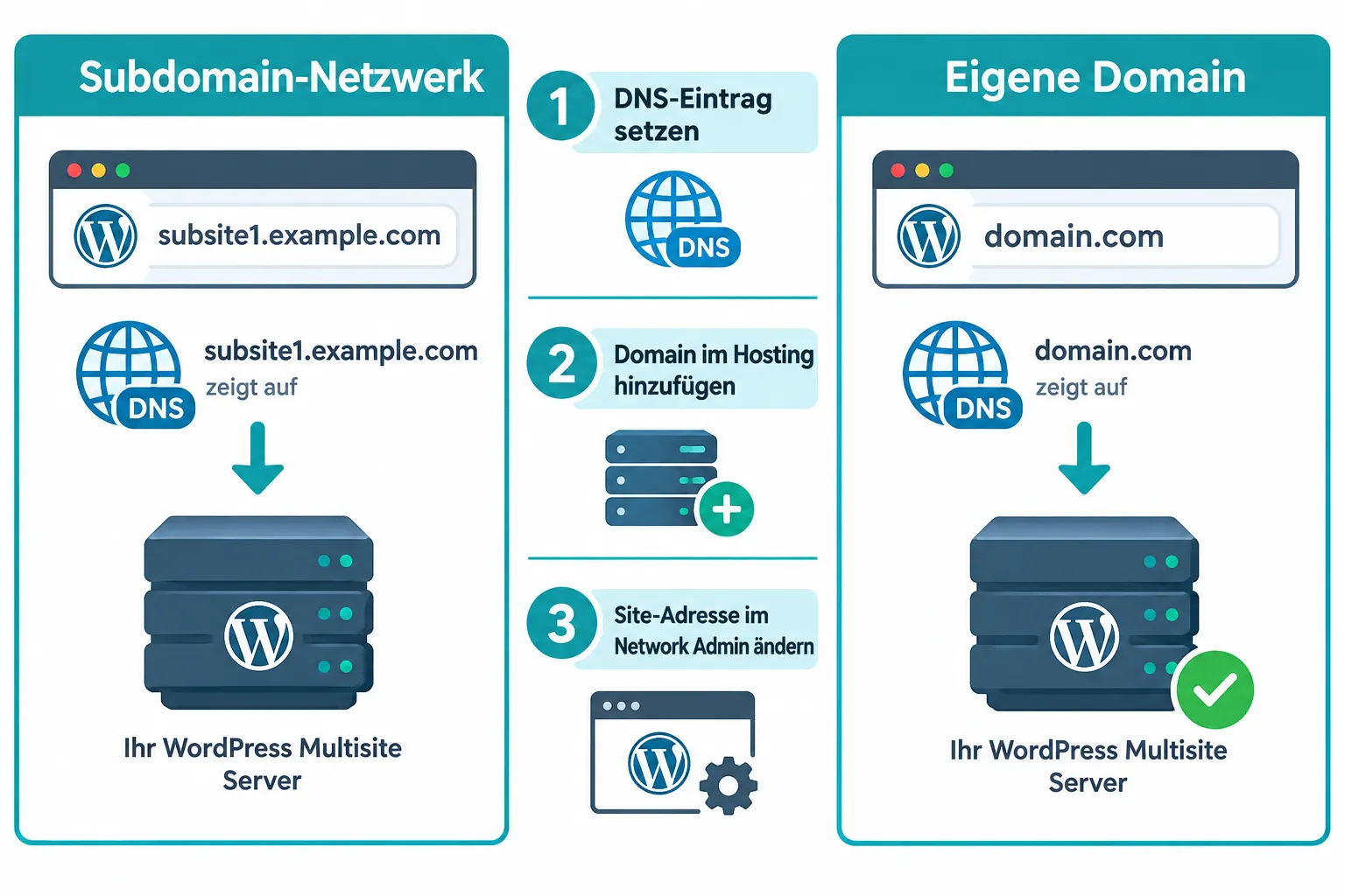 Wie behebt man Domain-Mapping-Probleme in WordPress Multisite?