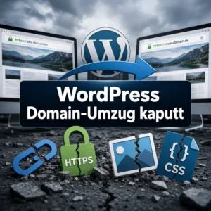 WordPress Domain-Umzug kaputt: Interne Links, HTTPS, Bilder und CSS nach dem Wechsel reparieren